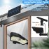 Led Solar Flood Light Super Bright 6000k Pir Motion Sensor 3 Adjustable Modes Outdoor Garden Lamp 126SMD remote control