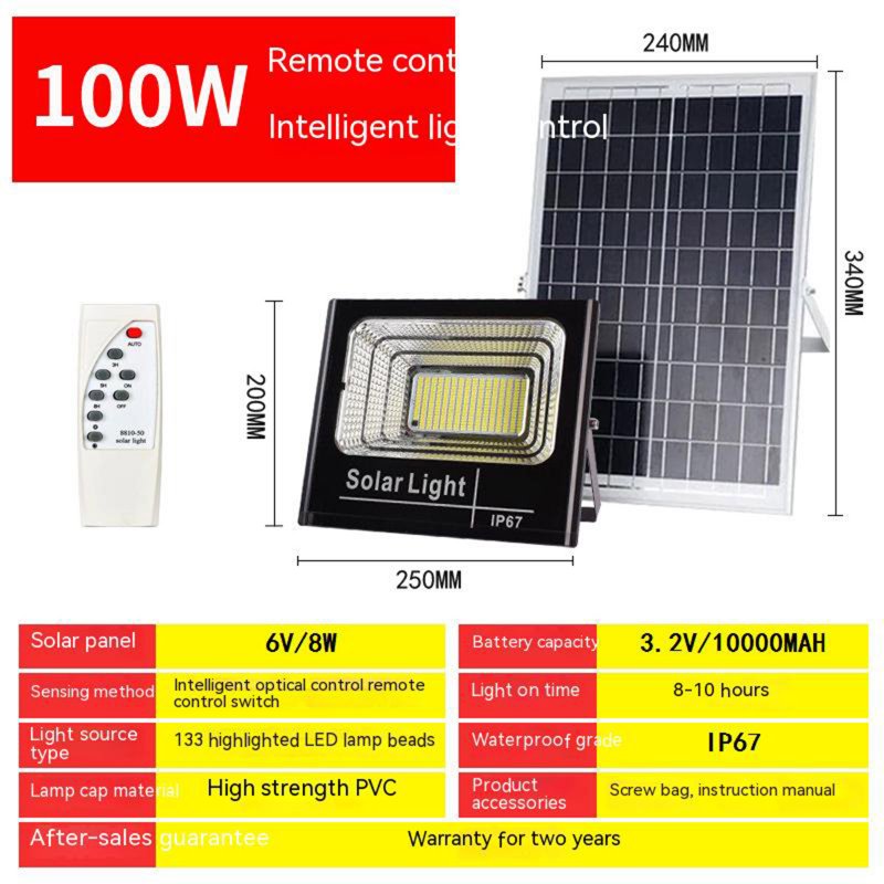 Led Solar Lamp Super Bright High Power Outdoor Garden Flood Light Spotlights