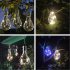 Led Solar Light Bulb Built in 40mah Battery Outdoor Hanging Lanterns For Party Garden Home Patio Decor red