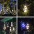 Led Solar Light Bulb Built in 40mah Battery Outdoor Hanging Lanterns For Party Garden Home Patio Decor Transparent   Warm White
