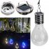Led Solar Light Bulb Built in 40mah Battery Outdoor Hanging Lanterns For Party Garden Home Patio Decor blue