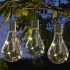 Led Solar Light Bulb Built in 40mah Battery Outdoor Hanging Lanterns For Party Garden Home Patio Decor yellow