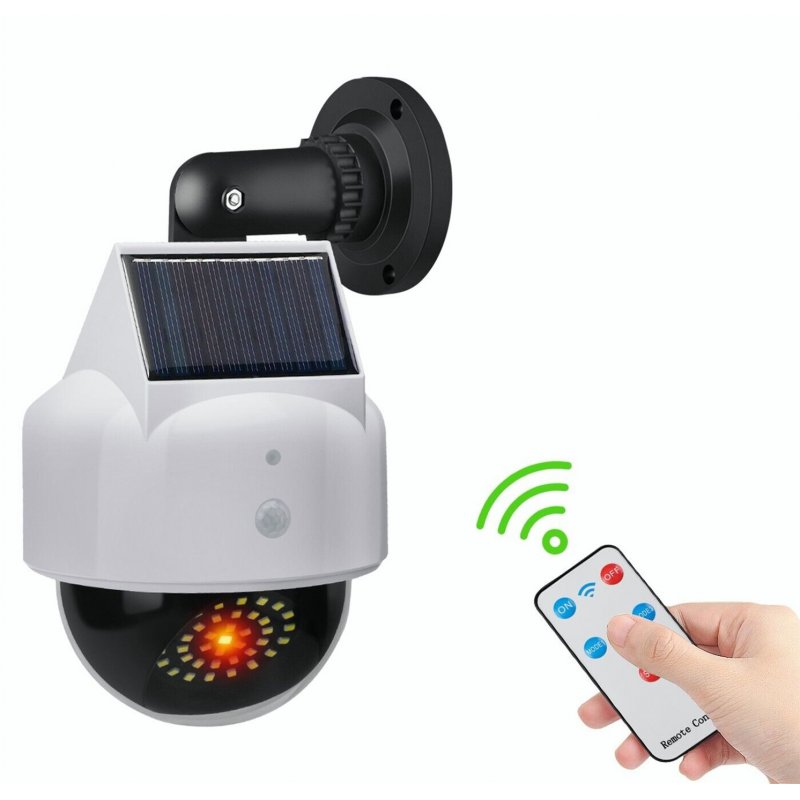 Led Solar Light Motion Sensor Security Fake Camera Lamp With Solar Panel For Outdoor Wall Street Yard JX-5116 (with remote control)