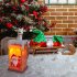 Led Solar Light Waterproof Christmas Santa Chimney Chandelier Landscape Lamp