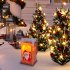 Led Solar Light Waterproof Christmas Santa Chimney Chandelier Landscape Lamp