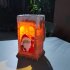 Led Solar Light Waterproof Christmas Santa Chimney Chandelier Landscape Lamp