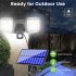 Led Solar Lights 450lm 6000 7000k Infrared Body Sensor Double Head Rotatable Garden Lamp Street Lamp 120LED split