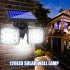 Led Solar Lights 450lm 6000 7000k Infrared Body Sensor Double Head Rotatable Garden Lamp Street Lamp 120LED split