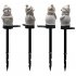 Led Solar Snowman Landscape Light Christmas Resin Light Control Induction Lamp for Outdoor Garden Lawn Decoration