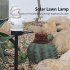 Led Solar Snowman Landscape Light Christmas Resin Light Control Induction Lamp for Outdoor Garden Lawn Decoration