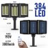 Led Solar Street Light 240 384 648 675led 3 Head Motion Sensor 270 Wide Angle Ip65 Waterproof Remote Control Wall Lamp W785 3