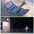 Led Solar Street Light 3 Head Motion Sensor 270 Wide Angle Ip65 Waterproof Remote Control Wall Lamp W786 1   COB   