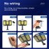 Led Solar Street Light 10000lm Waterproof Motion Sensor Outdoor Wall Lamp V97 384 RC