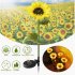 Led Solar Sunflower Lights Ip65 Waterproof Outdoor Landscape Lamp For Courtyard villa garden Decor three heads
