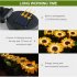 Led Solar Sunflower Lights Ip65 Waterproof Outdoor Landscape Lamp For Courtyard villa garden Decor three heads