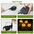 Led Solar Sunflower Lights Ip65 Waterproof Outdoor Landscape Lamp For Courtyard villa garden Decor three heads