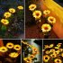 Led Solar Sunflower Lights Ip65 Waterproof Outdoor Landscape Lamp For Courtyard villa garden Decor three heads