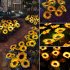 Led Solar Sunflower Lights Ip65 Waterproof Outdoor Landscape Lamp For Courtyard villa garden Decor three heads