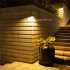 Led Solar Wall Lamp Ip65 Waterproof Human Body Induction Outdoor Street Lights For Garden Street Balcony Decor black shell warm light
