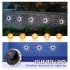 Led Solar Wall Lamp Petal Shaped 8 Modes 90 Degree Adjustable Outdoor Lighting White Light