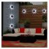 Led Solar Wall Lamp Petal Shaped 8 Modes 90 Degree Adjustable Outdoor Lighting White Light
