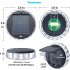 Led Solar Wall Lamp Petal Shaped 8 Modes 90 Degree Adjustable Outdoor Lighting White Light