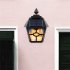 Led Solar Wall Light Waterproof Flame Lamp With Solar Panels For Pane Yard Fence Garden Decoration Retro Wall Lamp