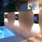 Led Solar Wall  Light Outdoor Garden Waterproof Decorative Fence Wall Lamp