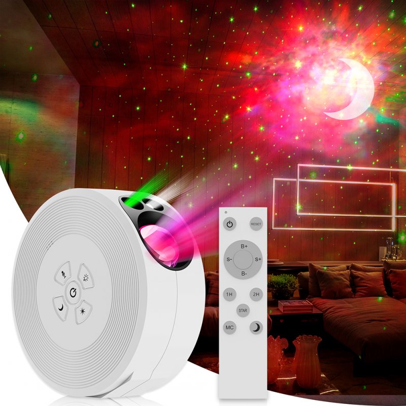 Led Starry Sky Projector Light 9 Modes Colorful Remote Control Night Light