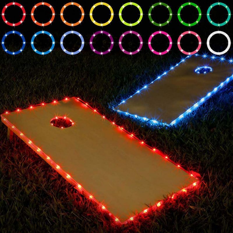 Led String Light Rgb 16 Color Changes 4 Modes Infrared Remote Control Outdoor Ip65 Waterproof Lamps RGB16 colors