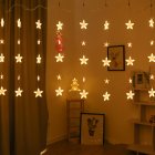 Led String Lights Star Fairy Lights Window Curtain Indoor Tree Decoration Warm White