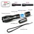 Led T6 Mini Flashlight Outdoor Zoomable High Brightness Usb Rechargeable Power Bank Torch For Camping Hiking Walking Emergency Mini Flashlight