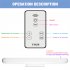 Led Table Lamp 3 Color Adjustable Angle Eye Protective Remote Control Timing Reading Lamp Desk Lights Black