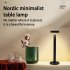 Led Table Lamp Portable Dimmable Rechargeable Desktop Night Light for Restaurant Hotel Bar Bedroom Decor White