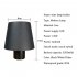 Led Table Lamp Portable Creative Bottle Lamp Head Rechargeable Wireless Design Desk Lamp White