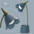 Led Table Lamps Flower Birds Folding Energy Saving Eye Protective Usb Charging Night Light With Pen Holder  green 