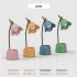 Led Table Lamps Flower Birds Folding Energy Saving Eye Protective Usb Charging Night Light With Pen Holder  blue 
