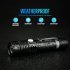 Led Tactical Flashlight 4 Modes Waterproof Zoomable Super Bright Usb Rechargeable Torch Hand Lantern as shown