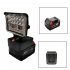 Led Tool Light Compatible for Milwaukee 18v M18 Lithium Battery with Strobe 3 mode Adjustable Lamp Black