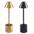 Led Touch Table Lamp 3 Colors Stepless Dimming Usb Rechargeable Eye Protection Night Light Desk Lamp black