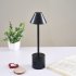 Led Touch Table Lamp 3 Colors Stepless Dimming Usb Rechargeable Eye Protection Night Light Desk Lamp black