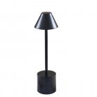 Led Touch Table Lamp 3 Colors Stepless Dimming Usb Rechargeable Eye Protection Night Light Desk Lamp black