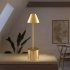 Led Touch Table Lamp 3 Colors Stepless Dimming Usb Rechargeable Eye Protection Night Light Desk Lamp black