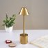 Led Touch Table Lamp 3 Colors Stepless Dimming Usb Rechargeable Eye Protection Night Light Desk Lamp black