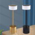 Led Touch Table Lamp Usb Rechargeable Eye Protection 3 Colors Stepless Dimming Night Light Desk Light gold