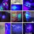 Led UV Flashlight Ultraviolet Torch 6000lm Telescopic Zoom Strong Light purple light
