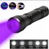 Led UV Flashlight Ultraviolet Torch 6000lm Telescopic Zoom Strong Light purple light