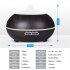 Led Ultrasonic Aromatherapy Humidifier Low Noise Remote Control Essential Oil Aroma Diffuser Air Purifier UK Plug