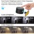 Led Wall Lamp 3 color 360 Degree Rotating Dimmable Usb Rechargeable Touch Control Table Lamp Night Light Round black  touch type  3000k 6500k   adjustable