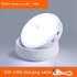Led Wall Lamps 360 Rotated Motion Sensor Night Light Rechargeable Auto On Off Cabinet Light Flashlight Rechargeable model white